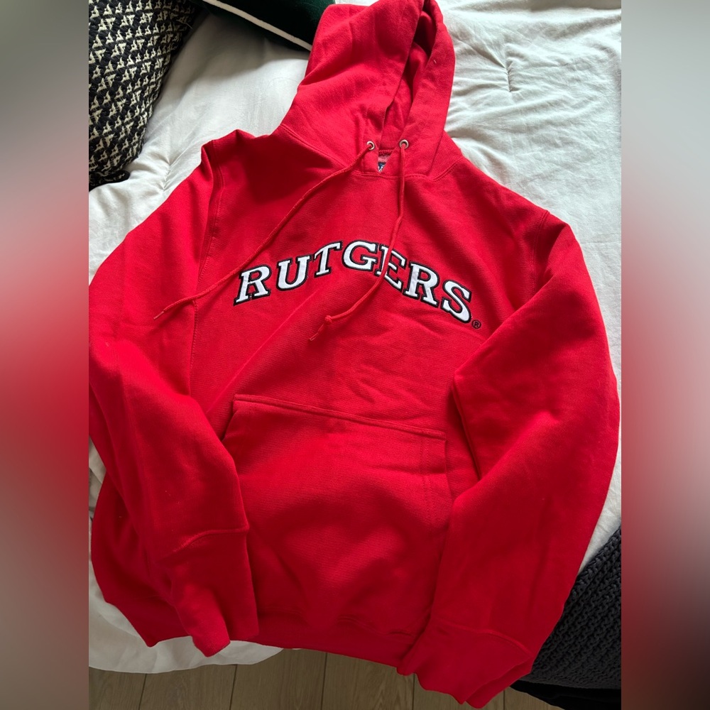 Red Women Rutgers Hoodie